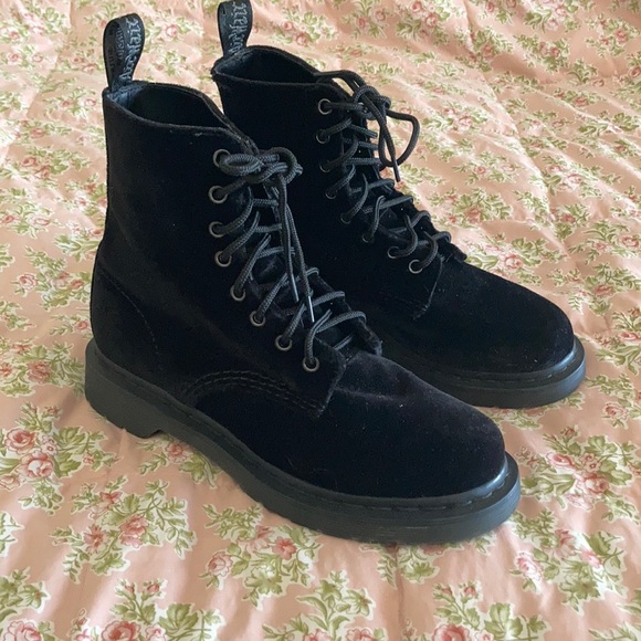 black velvet doc martens